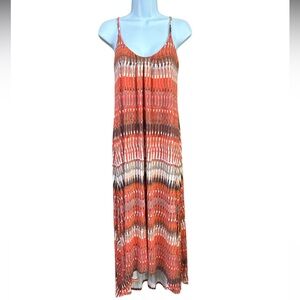 Cynthia Rowley Boho Jersey High Low Maxi Dress Sleeveless Women’s Size Small
